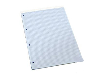 Paprs A4/50 lapas, rtiu, ar perforciju, tonts - zils